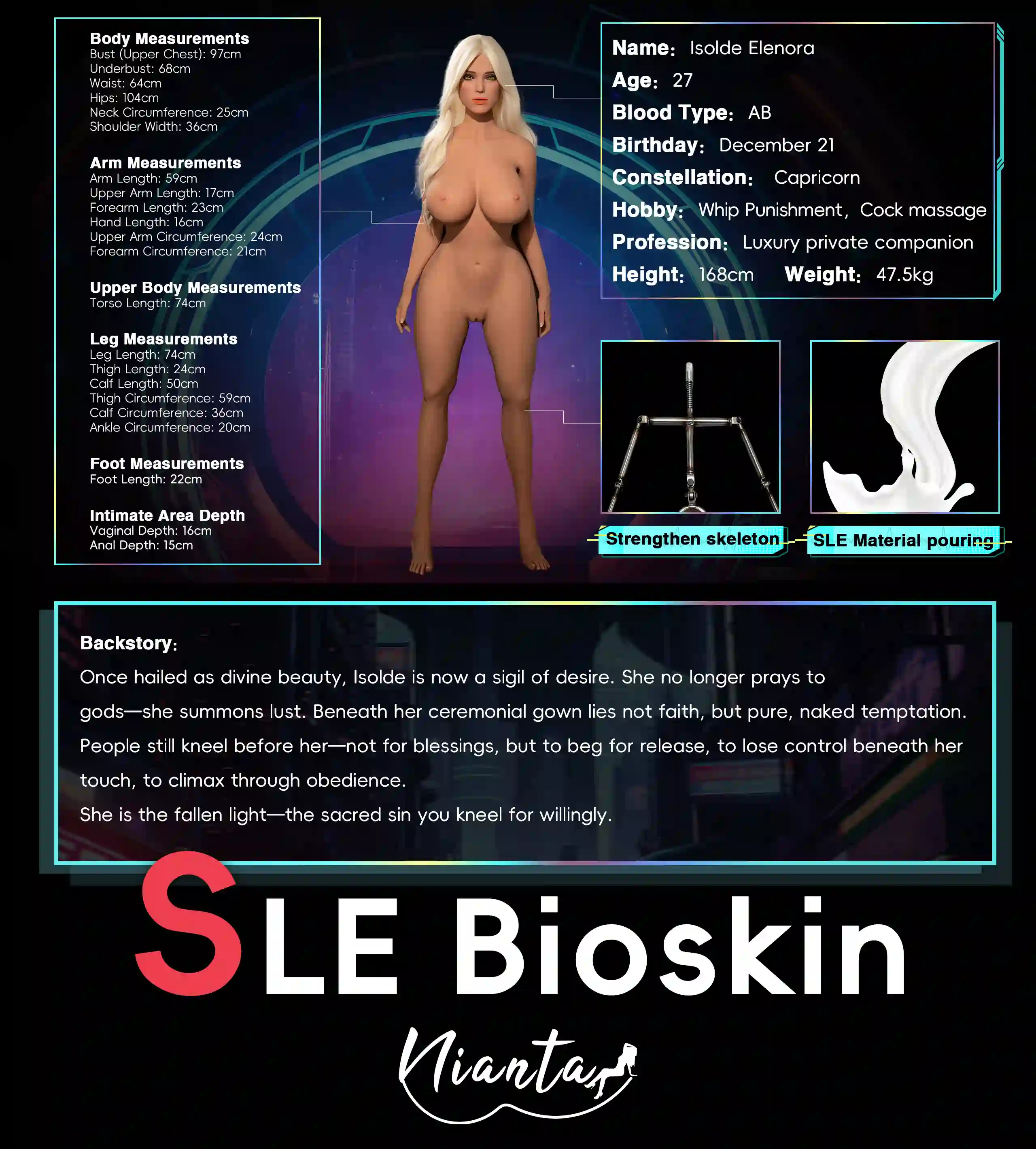 168cm I cup #S7 Isolde Elenora